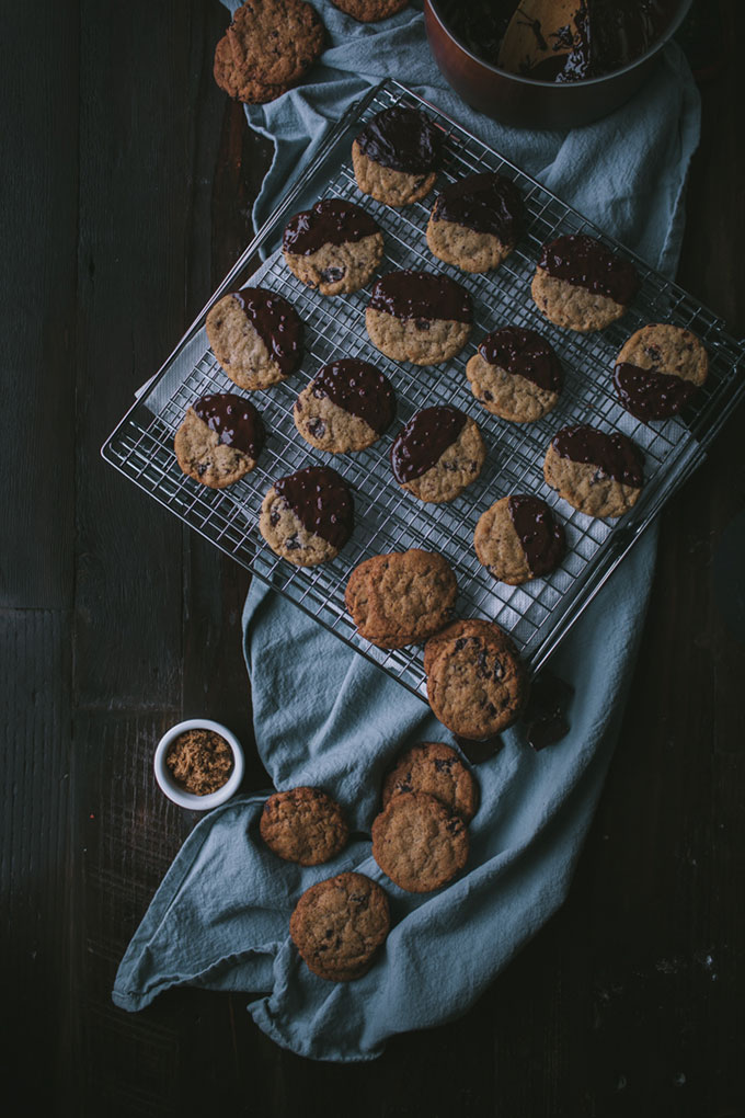 Half Moon Chocolate Espresso Cookies