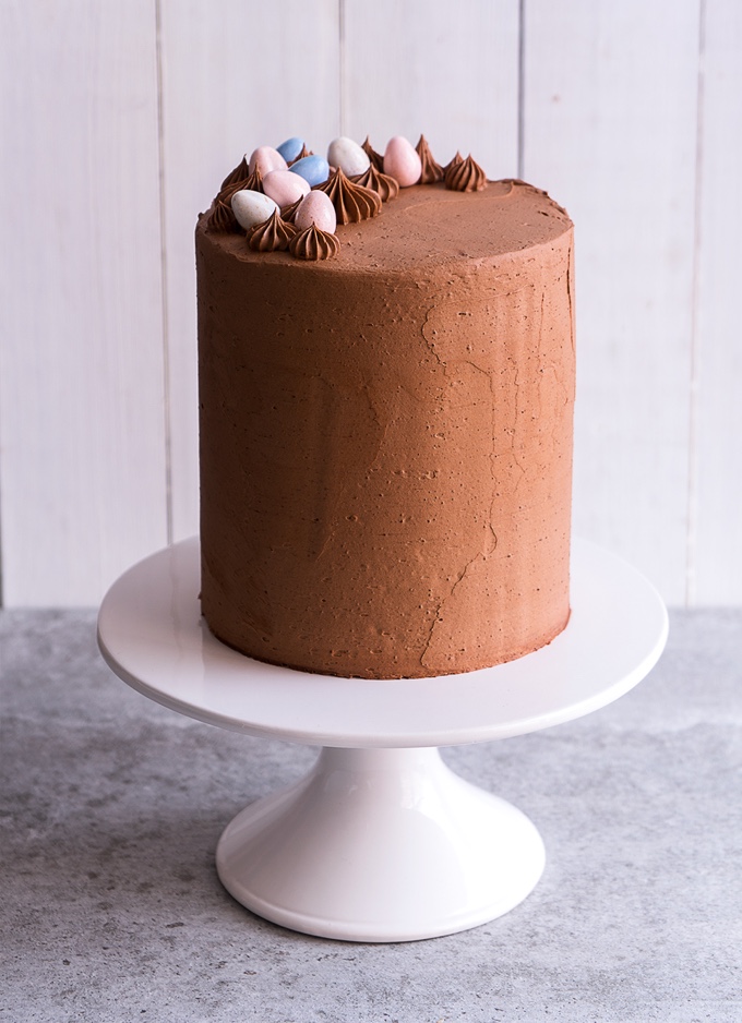 Chocolate Almond Layer Cake