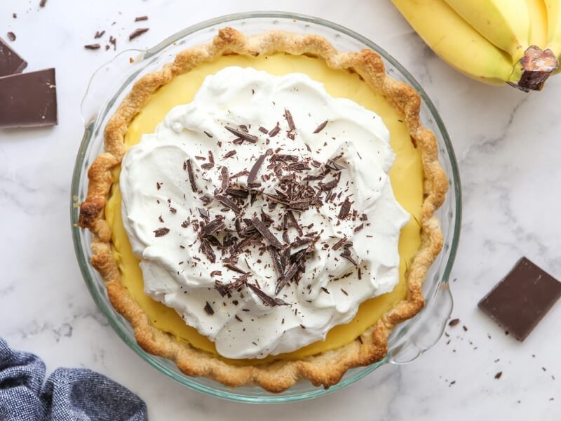 Chocolate-Bottom Banana Cream Pie
