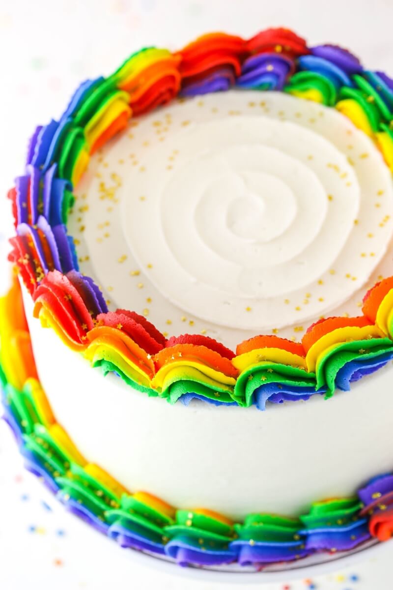 Rainbow Swirl Cake