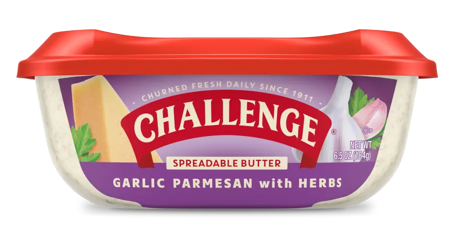 Challenge Garlic Parmesan with Herbs Butter Snack Spread