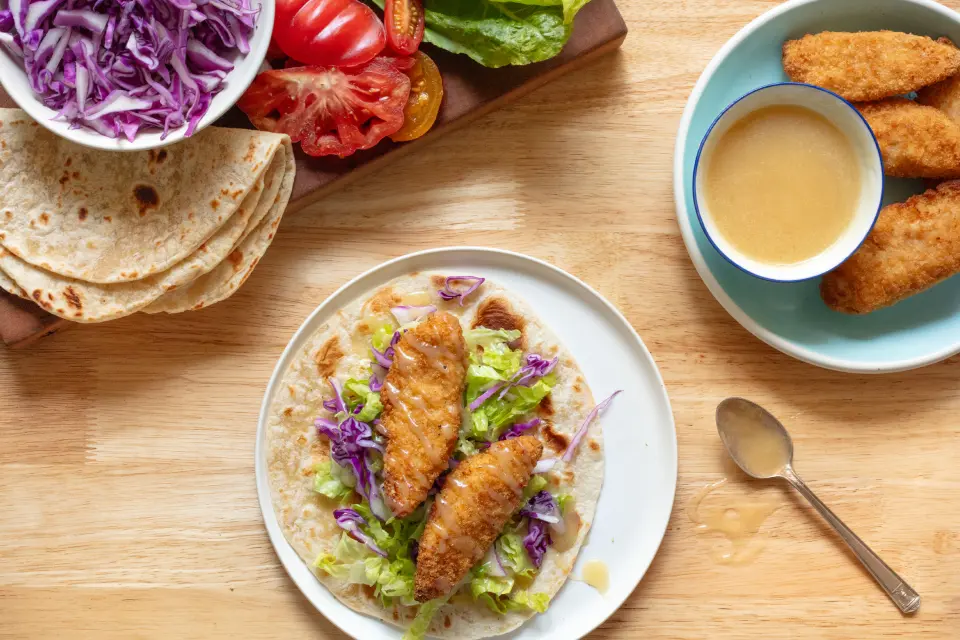 Honey Butter Chicken Wraps