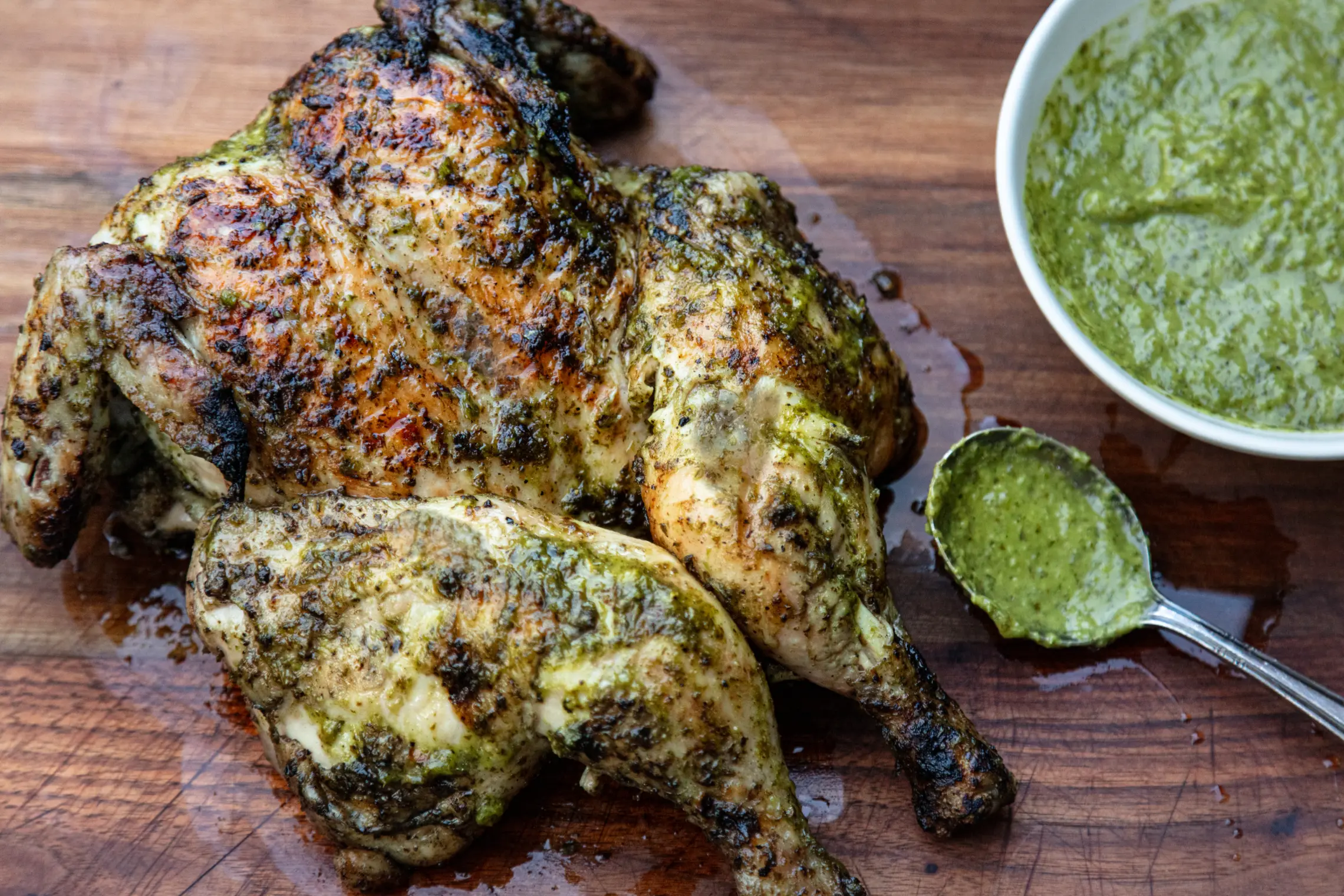 Spatchcock Chimichurri Chicken