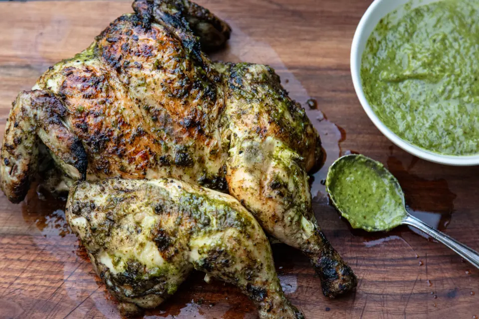 Spatchcock Chimichurri Chicken