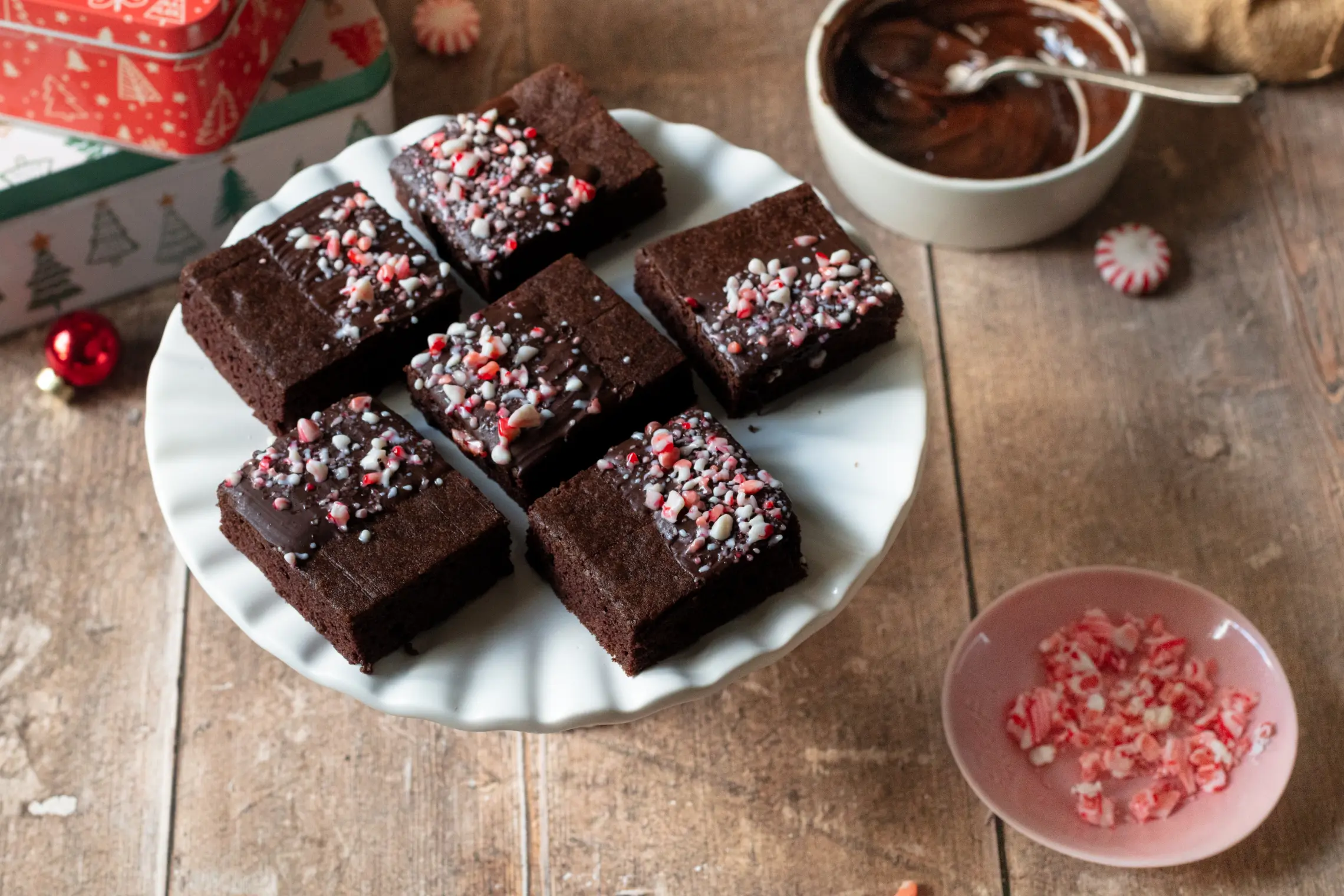 Chocolate Peppermint Cookie Bars