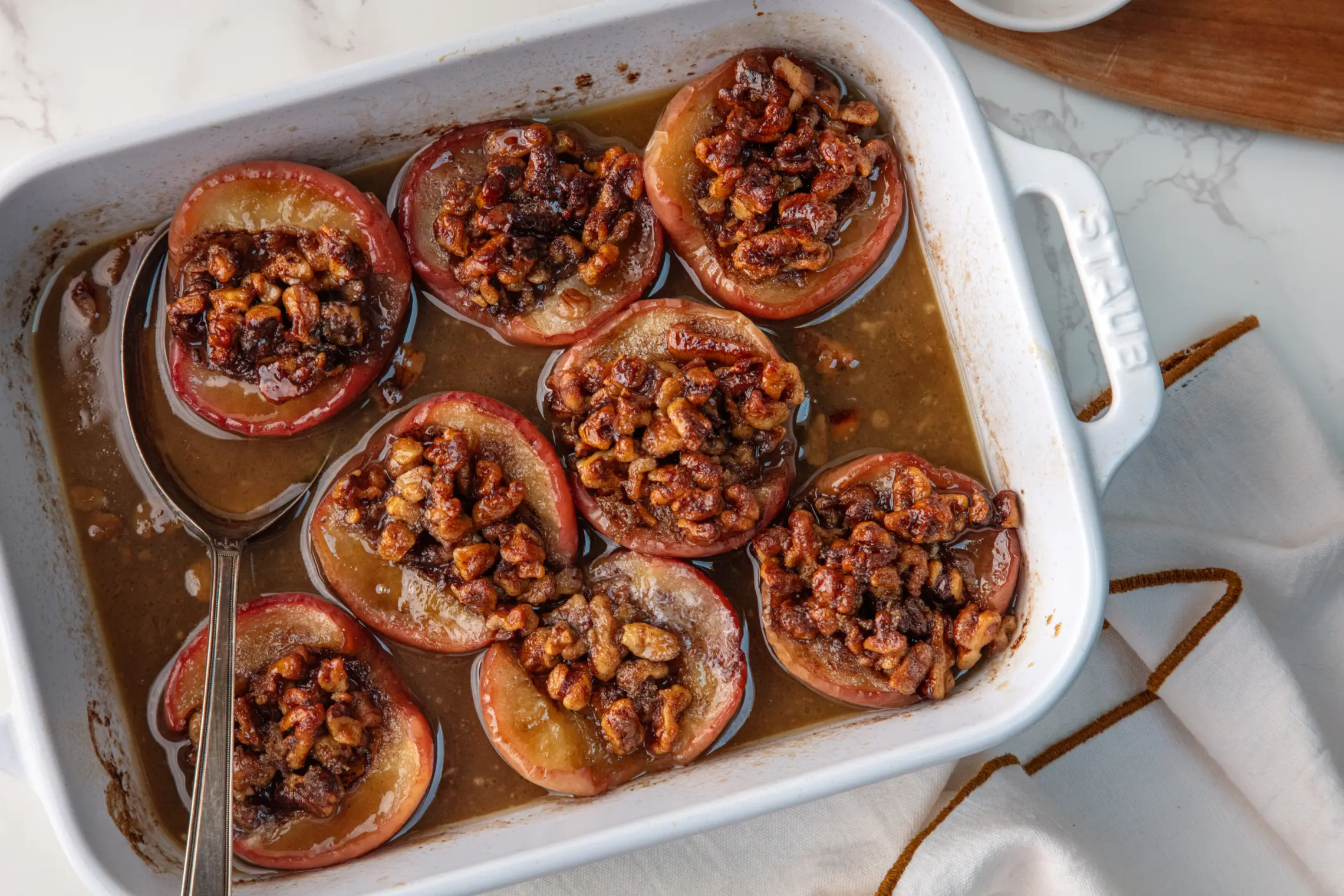 Cinnamon Nut Stuffed Baked Apples