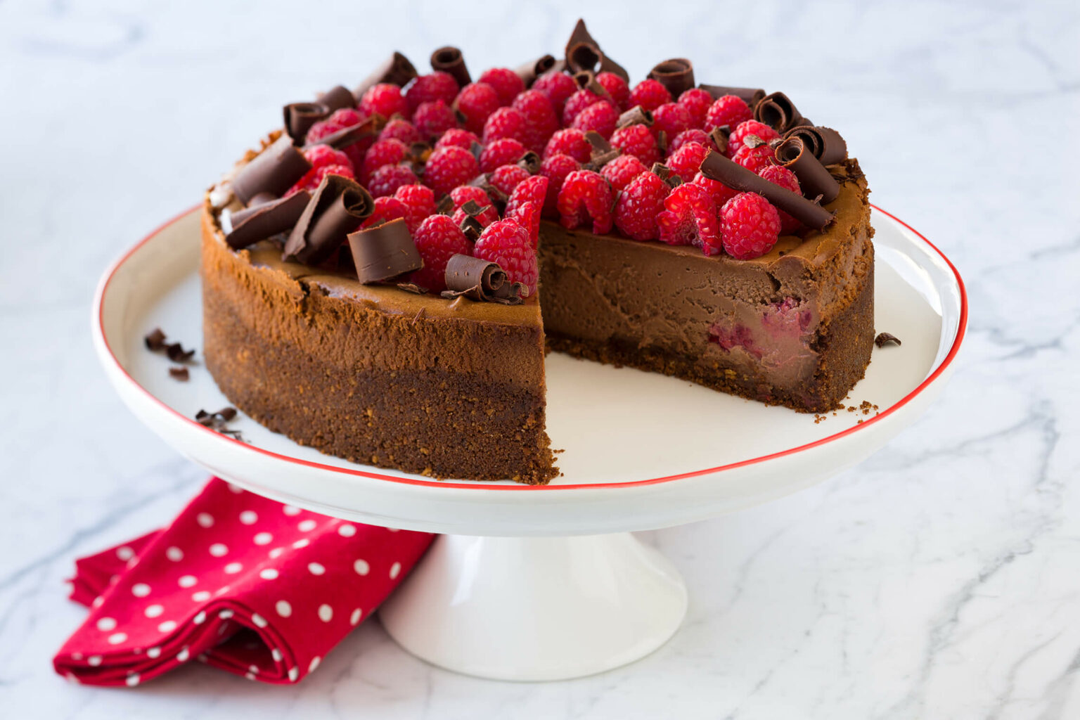 Chocolate Raspberry Cheesecake - Challenge Dairy