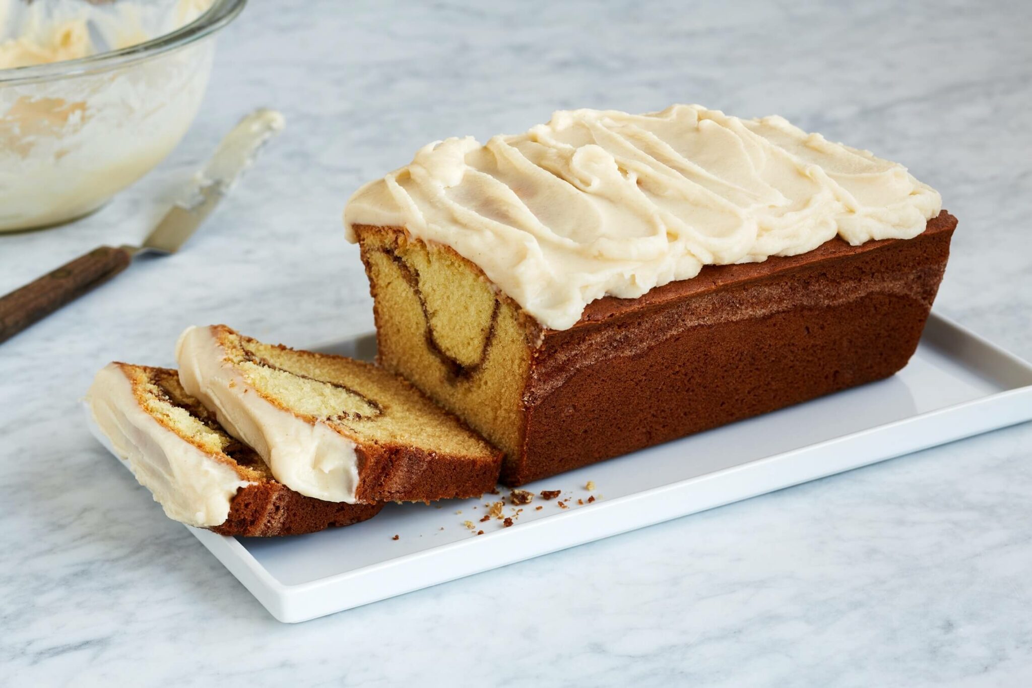 Cinnamon Bread with Browned Butter Frosting Challenge Dairy