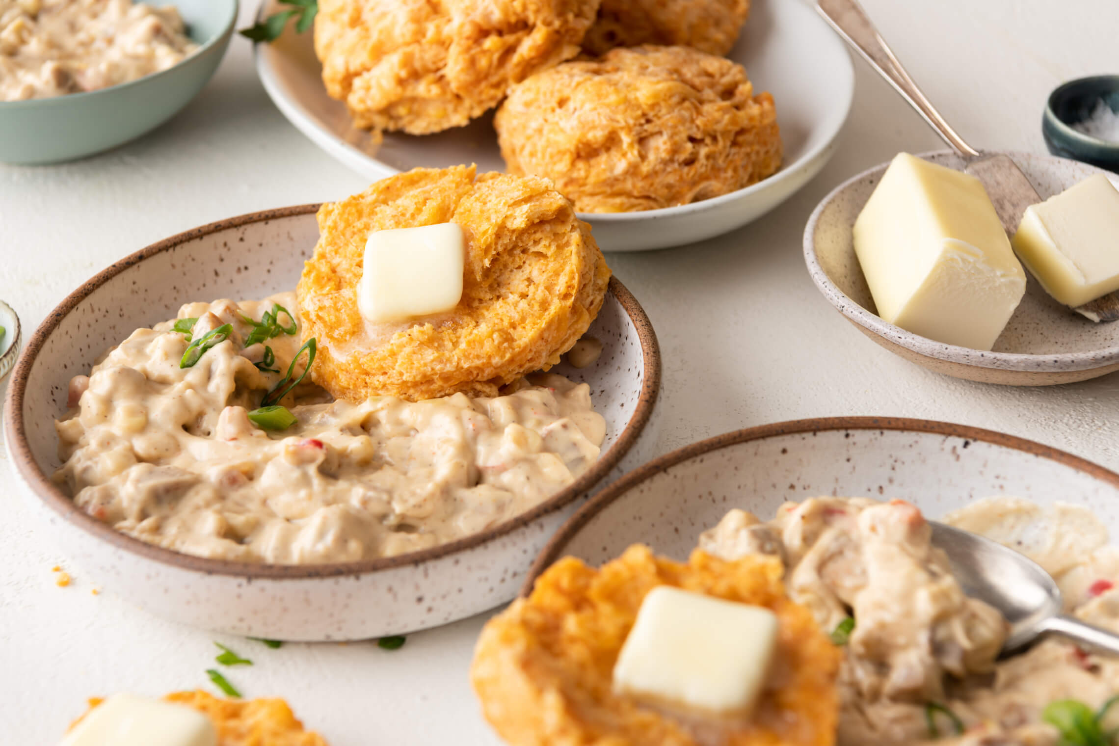 Creole Biscuits and Gravy