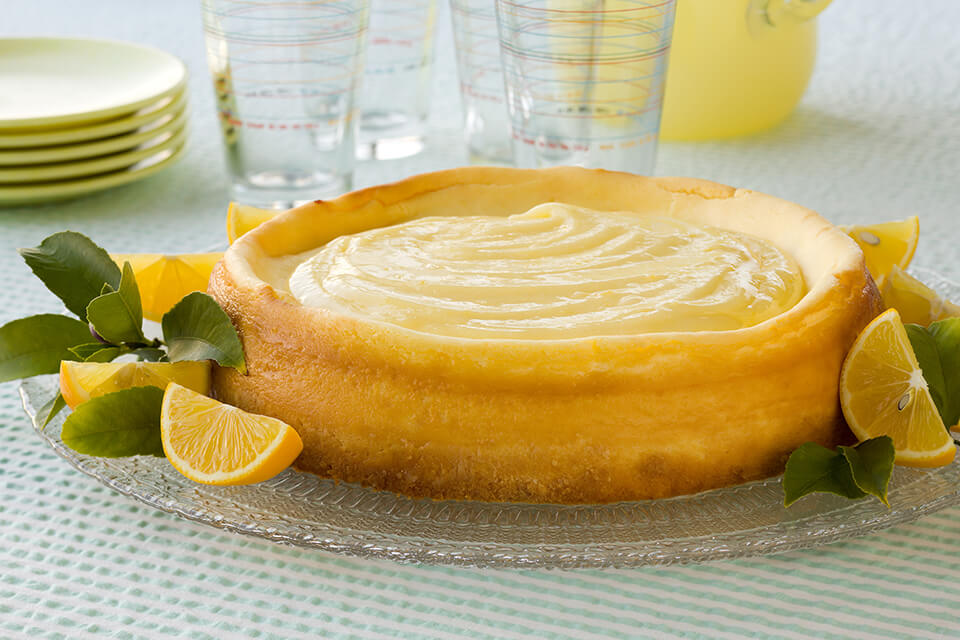 Crustless Lemon Cheesecake