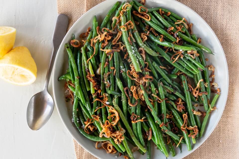 Green Beans with Brown Butter and Shallots