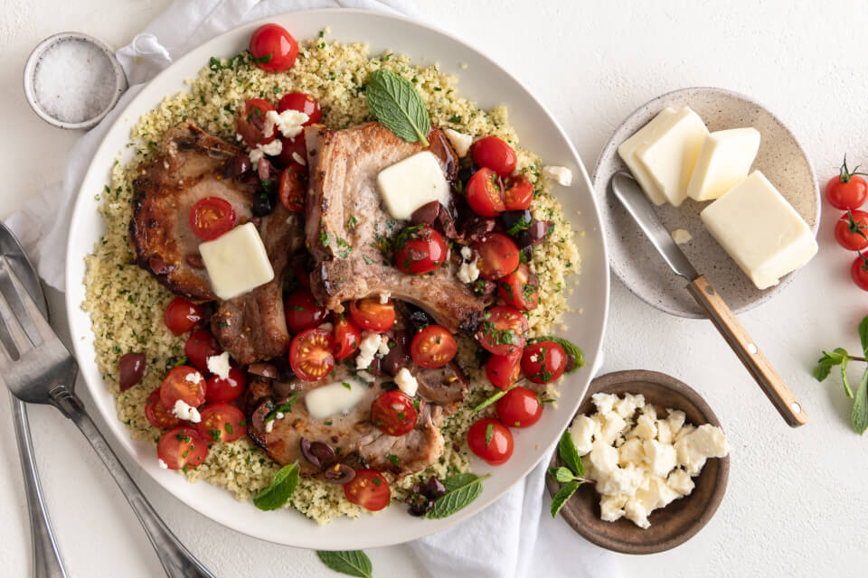 Pork Chops with Cherry Tomatoes