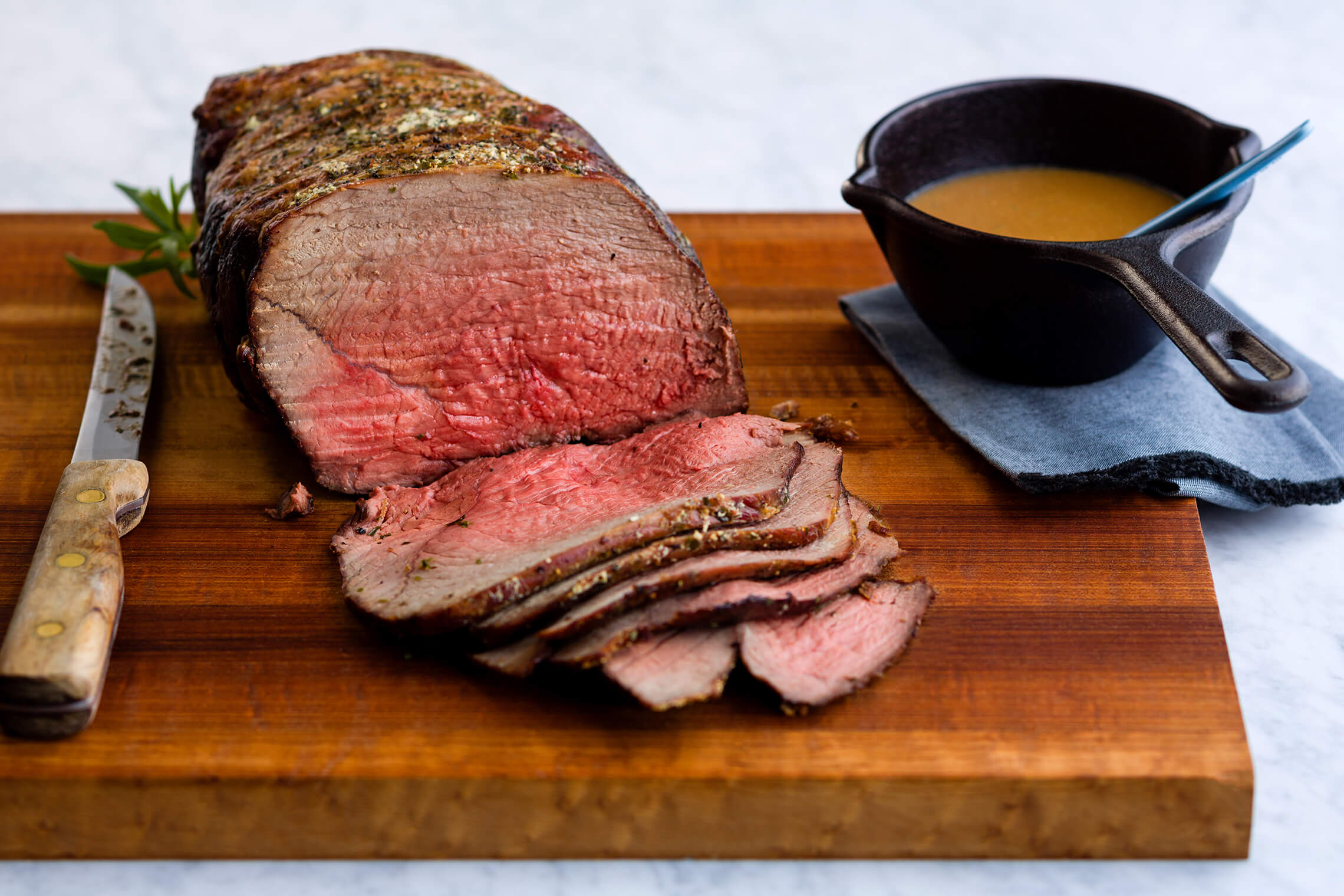 Roast Beef with Tangy Mustard Sauce
