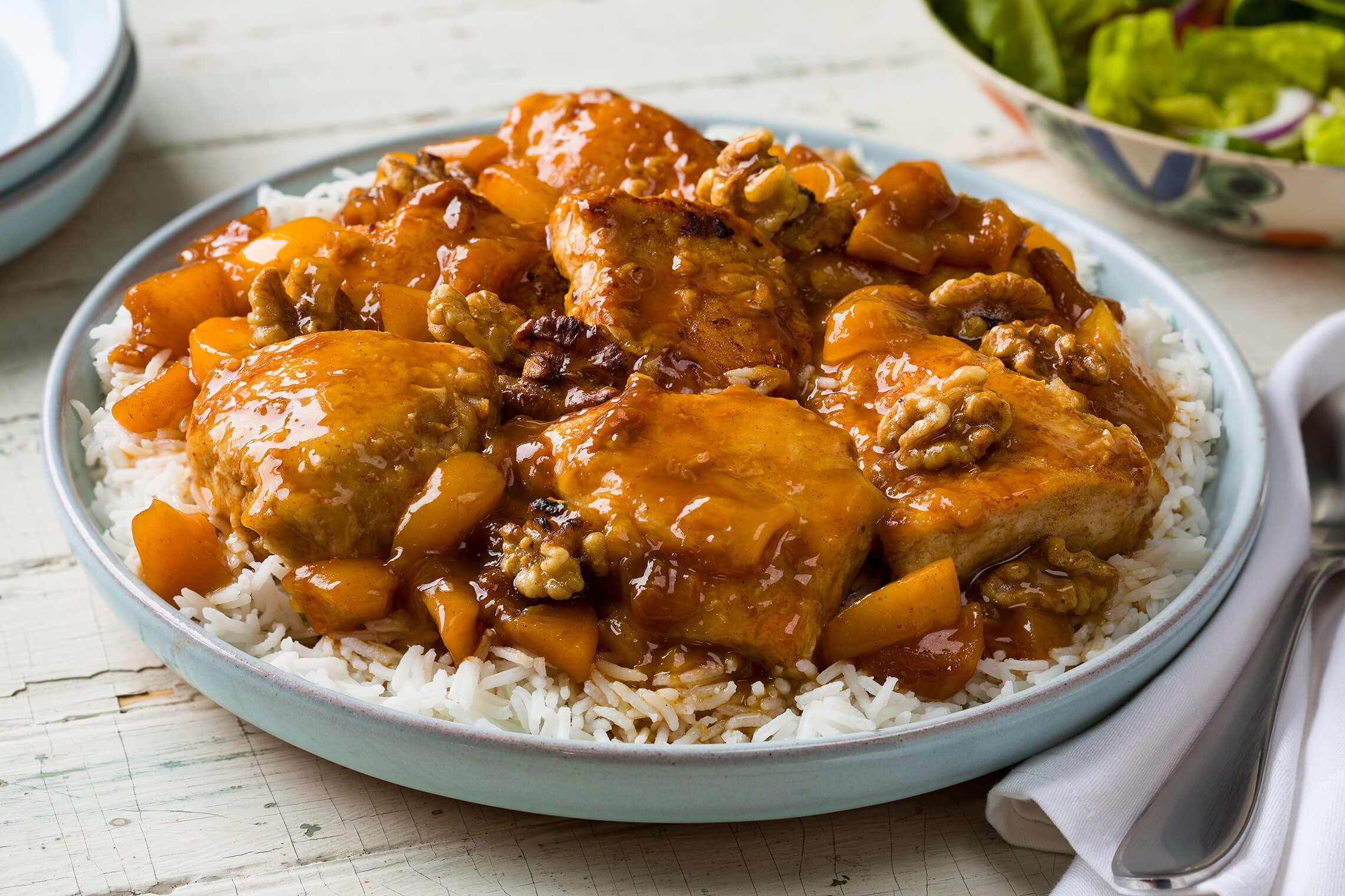 Sauteed Chicken with Spicy Peach Sauce