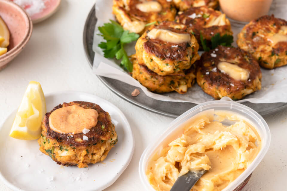 Smoked Crab Cakes with Spicy Remoulade
