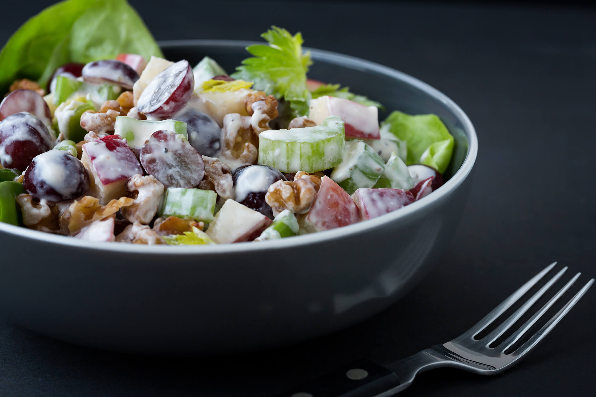 Waldorf Salad with Cream Cheese Dressing